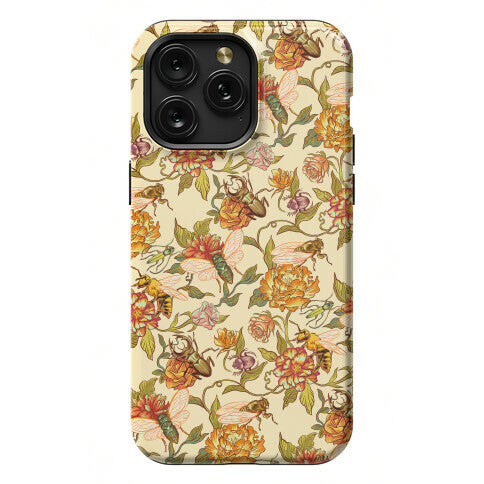 Florals & Hidden Insects Phone Case